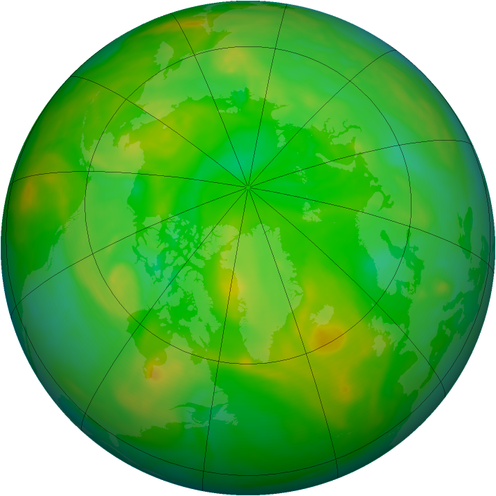Arctic ozone map for 30 June 2006
